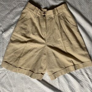 Leslie Fay cotton vintage high waisted shorts